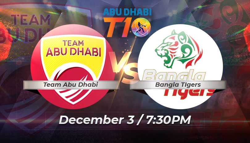 Abu Dhabi T10 League 2021-22 Team Abu Dhabi vs Bangla Tigers Eliminators Match Preview and Prediction