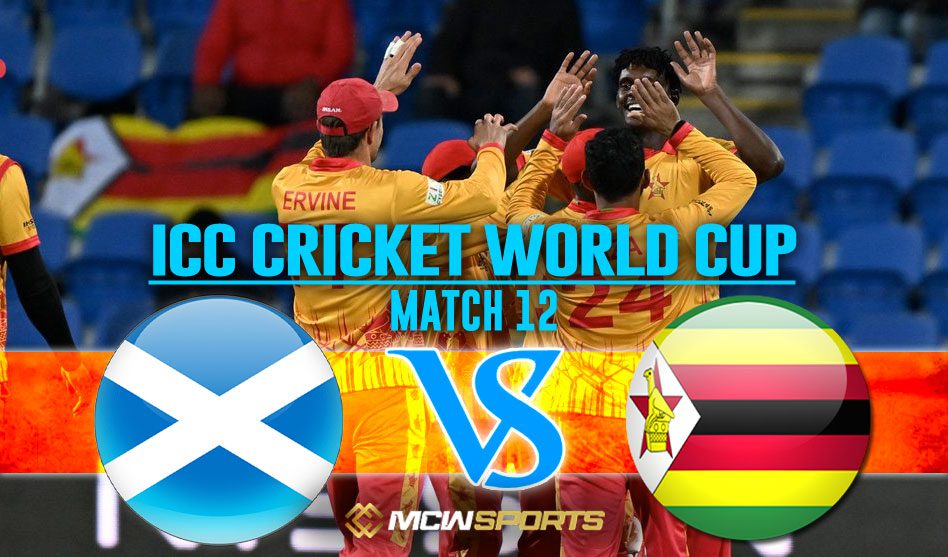 ICC Men’s T20 World Cup 2022 Zimbabwe vs Scotland 12th T20 Match Details and Prediction