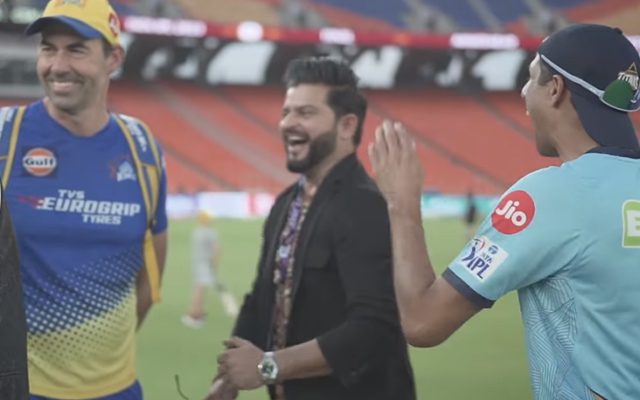 GT coach Ashish Nehra and former Indian cricketer Suresh Raina join CSK for mini-reunion ahead of IPL 2023 Final
