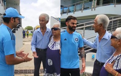 প্রস্তুতির মাঝে স্যার গারফিল্ড সোবার্সের সঙ্গে সাক্ষাত ভারতীয় ক্রিকেটারদের
