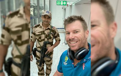 ভারতের মাটিতে পা রেখে উচ্ছ্বসিত ডেভিড ওয়ার্নার