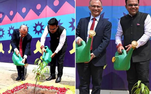 Bcci सचिव जय शाह ने पूरा किया अपना वादा, कुल 4 राज्यों में लगाए 100,000 पौधे