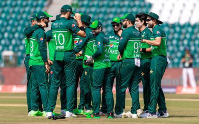 হায়দরাবাদে পাকিস্তানের ম্যাচে দর্শকশূন্য স্টেডিয়াম