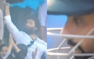 জার্সি ঘুরিয়ে বাবর আজমের আউটের সেলিব্রেশন অরিজিত্ সিংয়ের