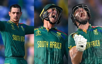 কুইন্টন ডিকক, মার্করাম ও ফান ডার ডুসেনদের সেঞ্চুরীতে বিশ্বকাপে ইতিহাস তৈরি দক্ষিণ আফ্রিকার