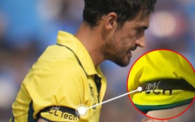 বিশ্ব জয়ের মঞ্চ থেকেই ফিল হিউজকে শ্রদ্ধার্ঘ মিচেল স্টার্ক ও স্টিভ স্মিথের