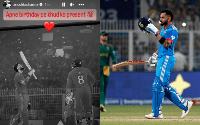 ৪৯তম শতরানের পর বিরাট কোহলিকে শুভেচ্ছা জানালেন তার স্ত্রী অনুষ্কা শর্মা