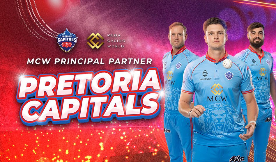 Pretoria Capitals announce Mega Casino World as Principal Partner for Season Two of SA20