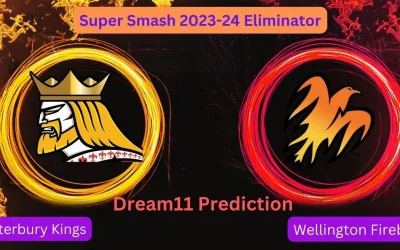 Super Smash 2023-24 Eliminator, CTB vs WF : Match Prediction, Dream11 Team, Fantasy Tips & Pitch Report | Canterbury Kings vs Wellington Firebirds