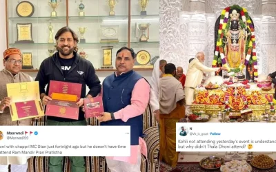 Fans express disappointment after MS Dhoni misses Ram Mandir Pran Pratistha ceremony