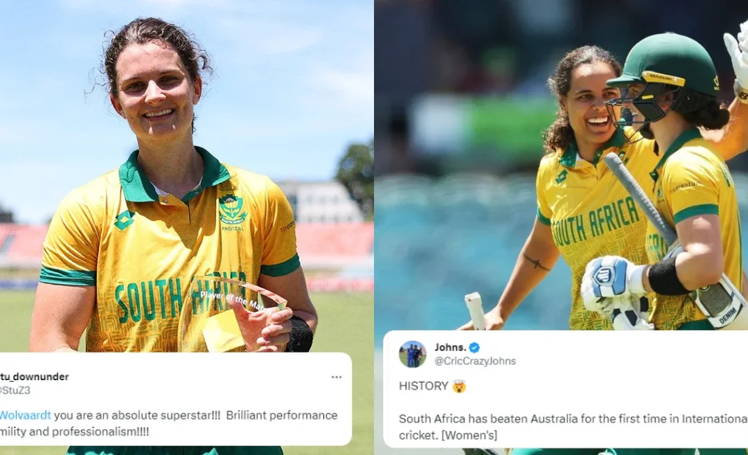 Twitter reactions: Laura Wolvaardt leads South Africa to historic first win over Australia Women in 2nd T20I to level the series