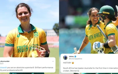 Twitter reactions: Laura Wolvaardt leads South Africa to historic first win over Australia Women in 2nd T20I to level the series