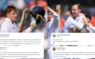 Twitter reactions: Ollie Pope’s 196 and Tom Hartley’s sensational 7-fer seals England’s victory over India in Hyderabad Test