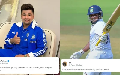 ‘Slap on the face of selectors’: Fans react after Sarfaraz Khan slams brilliant 89-ball century for India A against England Lions