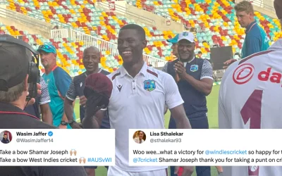 Cricket world goes berserk as Shamar Joseph scripts a historical win for West Indies against Australia