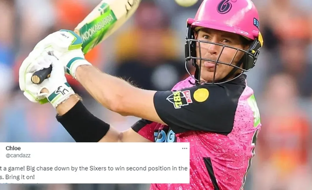 Twitter reactions: Daniel Hughes shines as Sydney Sixers secure Qualifier berth after thrilling win over Perth Scorchers – BBL|13