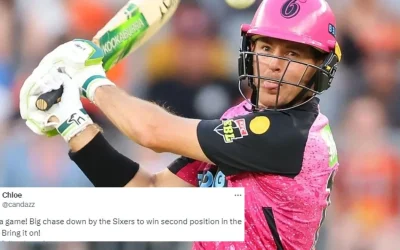 Twitter reactions: Daniel Hughes shines as Sydney Sixers secure Qualifier berth after thrilling win over Perth Scorchers – BBL|13