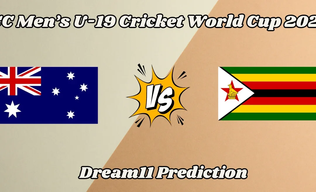 ZIM-U19 vs AU-U19: Match Prediction, Dream11 Team, Fantasy Tips & Pitch Report | U19 World Cup 2024, Zimbabwe vs Australia