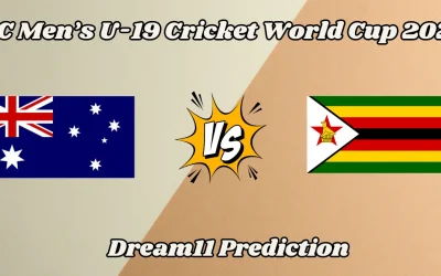 ZIM-U19 vs AU-U19: Match Prediction, Dream11 Team, Fantasy Tips & Pitch Report | U19 World Cup 2024, Zimbabwe vs Australia