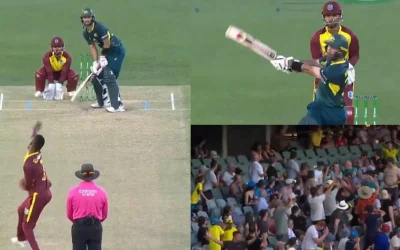 AUS vs WI [WATCH]: Glenn Maxwell smacks an stunning switch-hit six against Akeal Hosein in the 2nd T20I