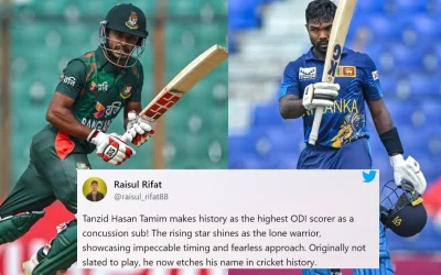 Twitter reactions: Tanzid Hasan outshines Janith Liyanage’s ton as Bangladesh pip Sri Lanka in 3rd ODI to seal the series