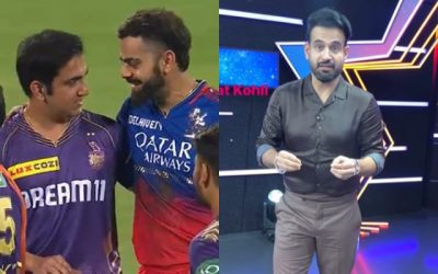 IPL 2024: RCB v KKR मैच के दौरान गौतम गंभीर और विराट कोहली के मिलाप पर वायरल हुआ इरफान पठान का रिएक्शन