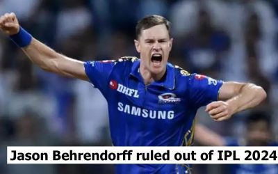 MI pacer Jason Behrendorff out of IPL 2024; replacement announced