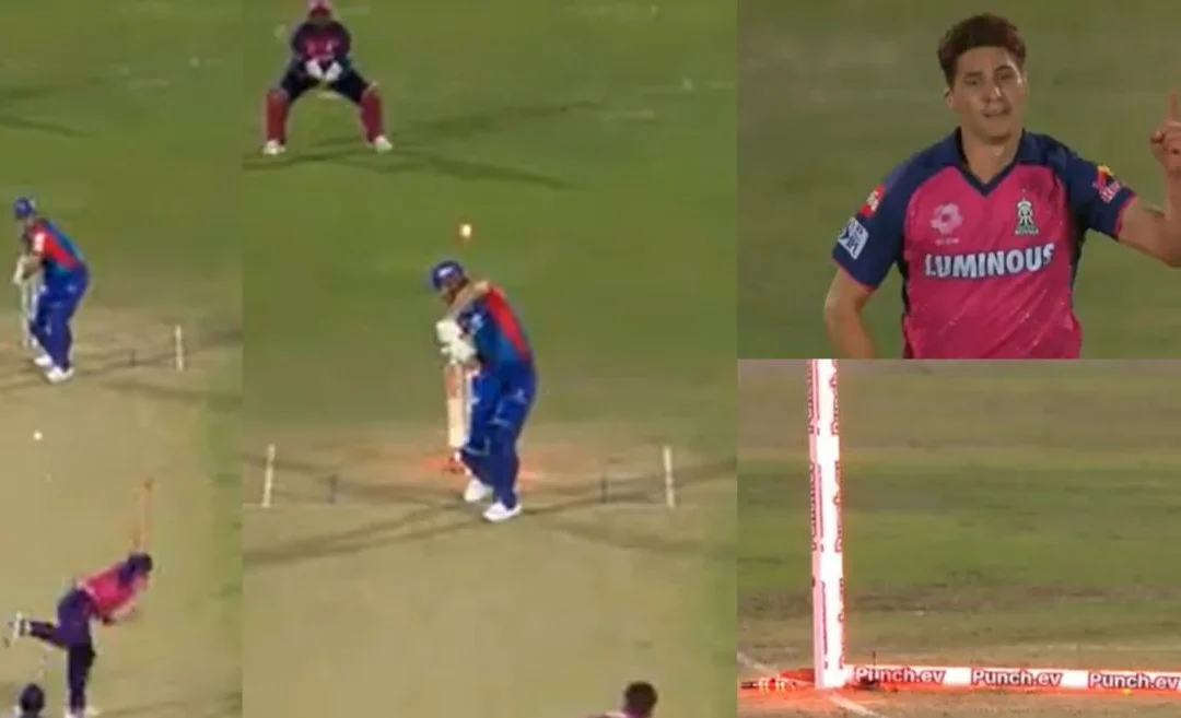WATCH: Nandre Burger cleans up Mitchell Marsh with a peach of a delivery | IPL 2024, RR vs DC
