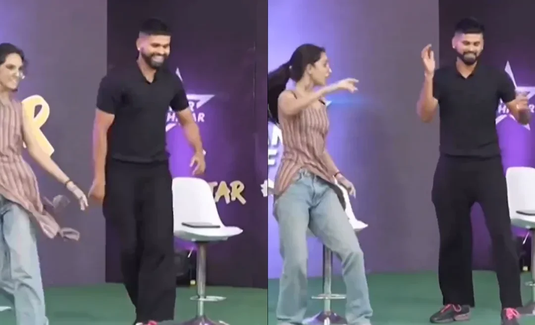 IPL 2024 [WATCH]: KKR skipper Shreyas Iyer shakes his leg on SRK’s ‘Jhoome Jo Pathaan’ song with a female fan
