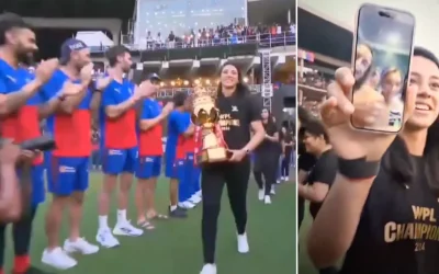 WATCH: Smriti Mandhana & Co. receive Guard of Honour from RCB men’s team at their Unbox Event