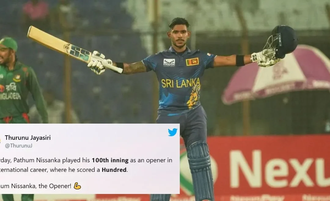 Twitter reactions: Pathum Nissanka’s blazing ton powers Sri Lanka to series-leveling win over Bangladesh in 2nd ODI