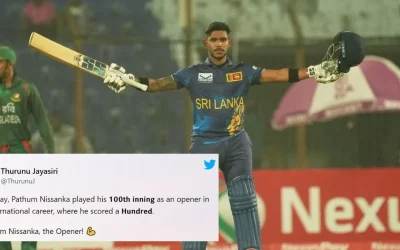 Twitter reactions: Pathum Nissanka’s blazing ton powers Sri Lanka to series-leveling win over Bangladesh in 2nd ODI