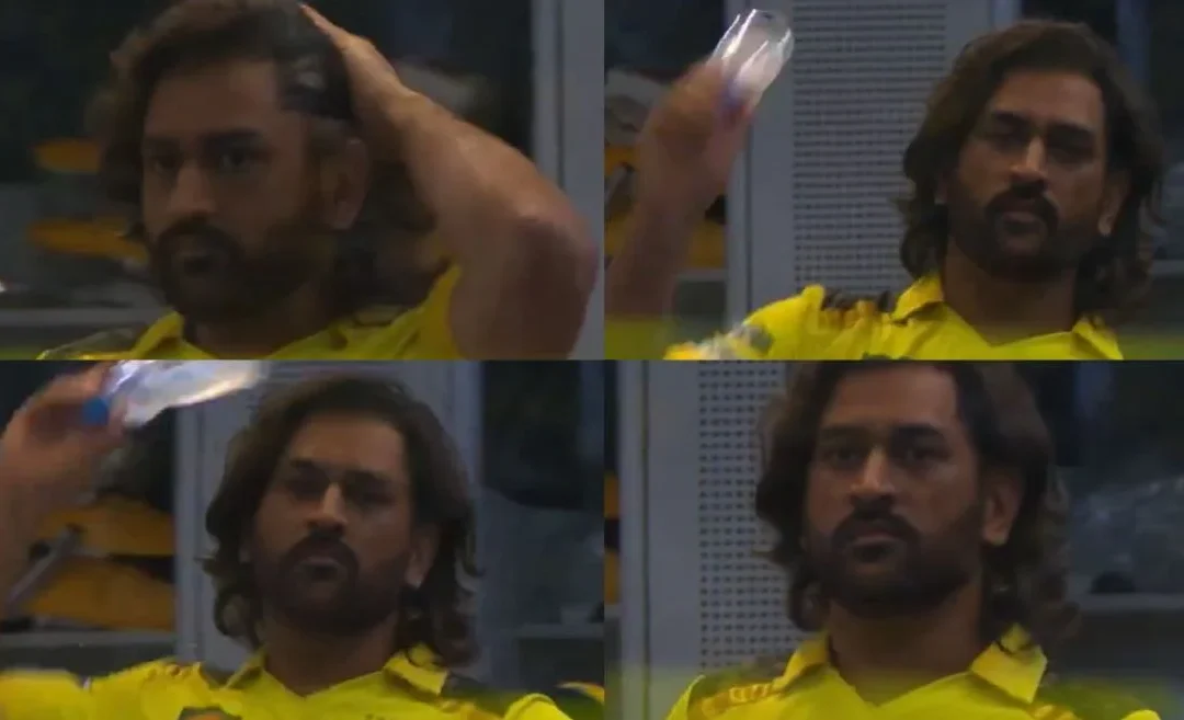 IPL 2024 [WATCH]: MS Dhoni shows frustration at the cameraman; threatens to throw a water bottle from dressing room