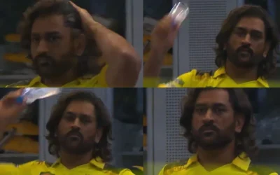 IPL 2024 [WATCH]: MS Dhoni shows frustration at the cameraman; threatens to throw a water bottle from dressing room