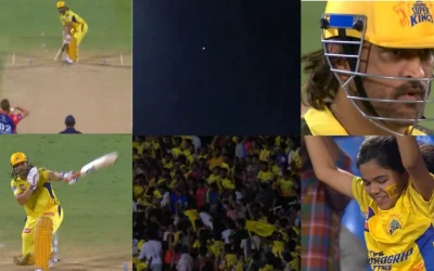 IPL 2024 [WATCH]: MS Dhoni hits an unbelievable one-handed six off Anrich Nortje during the DC vs CSK match