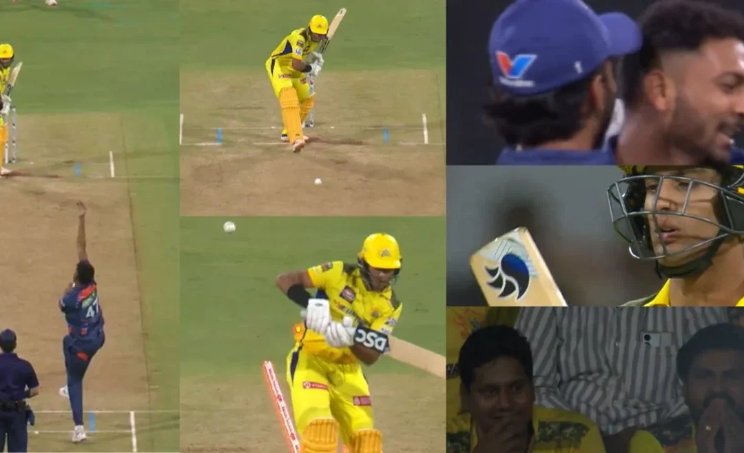 IPL 2024 [WATCH]: Mohsin Khan delivers an inch-perfect inswinger to outfox Rachin Ravindra in LSG vs CSK clash