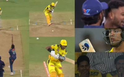 IPL 2024 [WATCH]: Mohsin Khan delivers an inch-perfect inswinger to outfox Rachin Ravindra in LSG vs CSK clash