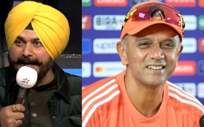 Navjot Singh Sidhu gives success mantra to Rahul Dravid ahead of T20 World Cup