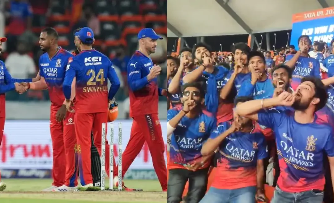 IPL 2024 [WATCH]: RCB fans celebrate victory over SRH with the iconic ‘shush’ celebration