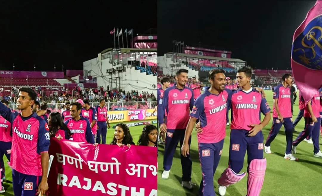 IPL 2024 [WATCH]: Rajasthan Royals players thank Jaipur crowd after their last match at the Sawai Mansingh Stadium