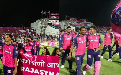 IPL 2024 [WATCH]: Rajasthan Royals players thank Jaipur crowd after their last match at the Sawai Mansingh Stadium