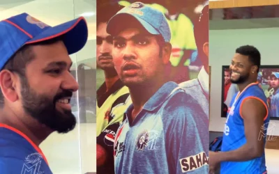 WATCH: Rohit Sharma’s cheeky response after seeing his 20-year-old version | IPL 2024