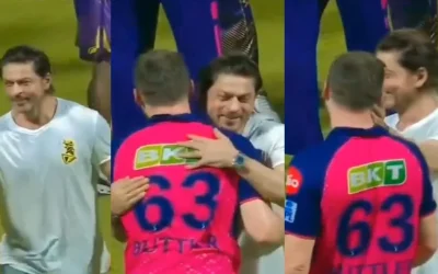 IPL 2024 [WATCH]: Shah Rukh Khan hugs Jos Buttler in a noble gesture despite KKR’s loss to RR