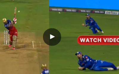 WATCH: Tim David takes a sensational catch to dismiss Faf du Plessis in MI vs RCB clash | IPL 2024