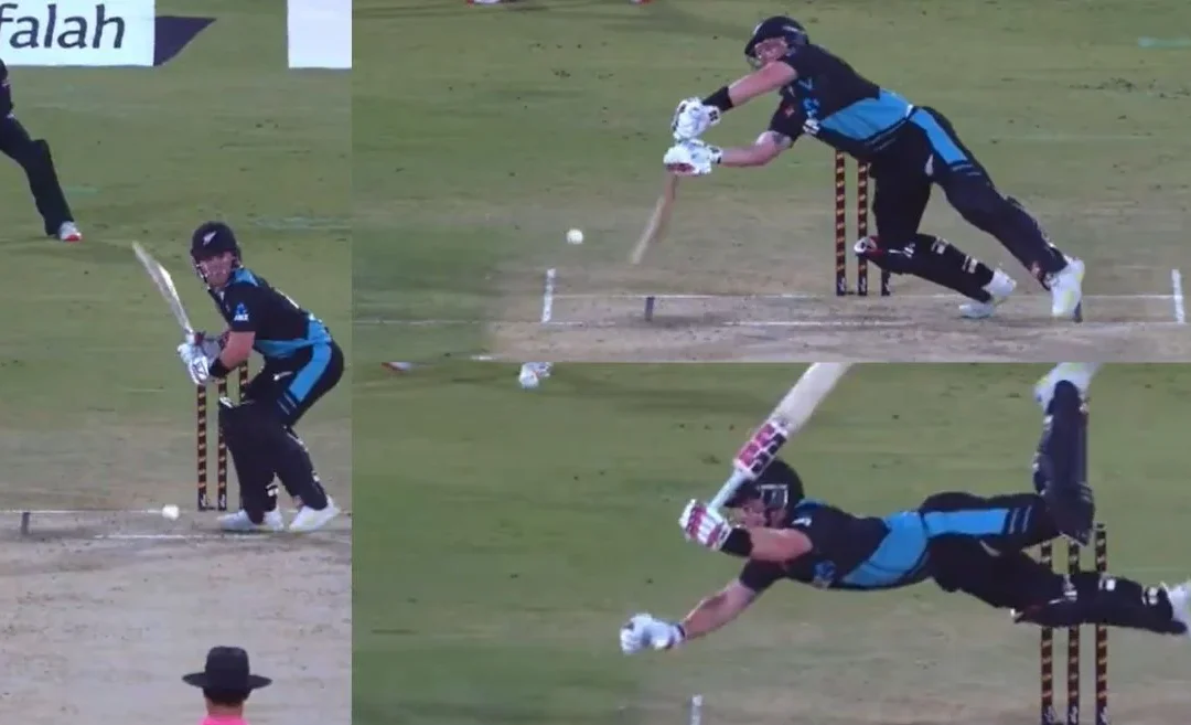 PAK vs NZ [WATCH]: Tim Seifert attempts a daring full-stretch shot against Mohammad Amir during 5th T20I