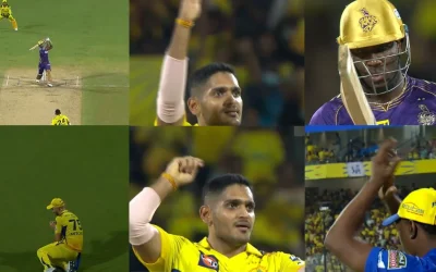 IPL 2024 [WATCH]: Tushar Deshpande replicates Dwayne Bravo’s iconic celebration after Andre Russell’s wicket during CSK vs KKR clash