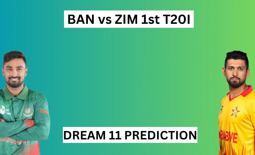 BAN vs ZIM 2024, 1st T20I: Match Prediction, Dream11 Team, Fantasy Tips & Pitch Report | Bangladesh vs Zimbabwe
