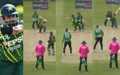 WATCH: Babar Azam hits 4 massive sixes off Benjamin White in the third T20I against Ireland