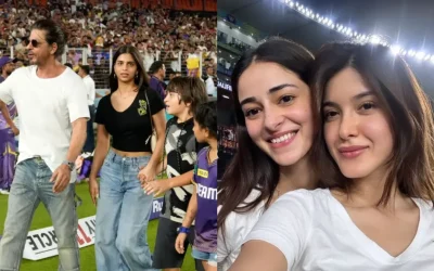 SRK, Suhana Khan and Ananya Panday celebrate as KKR walks into IPL 2024 final