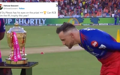 IPL 2024: Fans react as Faf du Plessis’ picture of closely observing the prestigious trophy breaks the internet